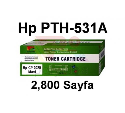 Hp CC531A Mavi.   2.800 Sayfa.