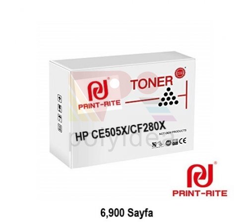 Print-Rite CE505X - TFH128BNLJ - PRINT-RITE TFH128BNLJ - SİYAH LASERJET TONER TFH128BNLJ