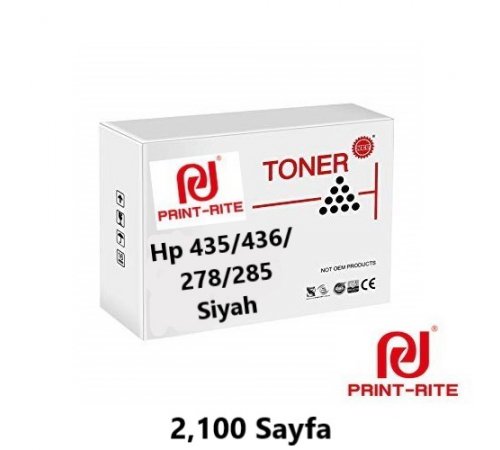 Print-Rite Hp 285A / 435A / 436A / 278A - TFHAESBNLJ - PRINT-RITE TFHAESBNLJ - SİYAH TONER