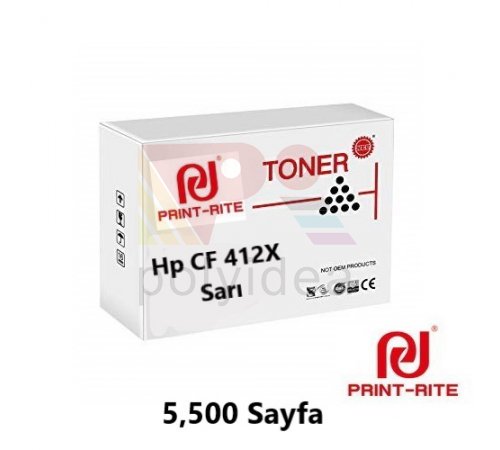 Print-Rite Hp CF412X - TFH094YNLJ - PRINT-RITE TFH094YNLJ - SARI TONER